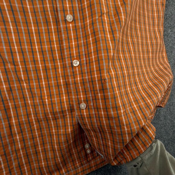 Vineyard Vines MAKERS MARK WHISKY LOGO Orange Check Murray Medium Cotton Men - Picture 14 of 16